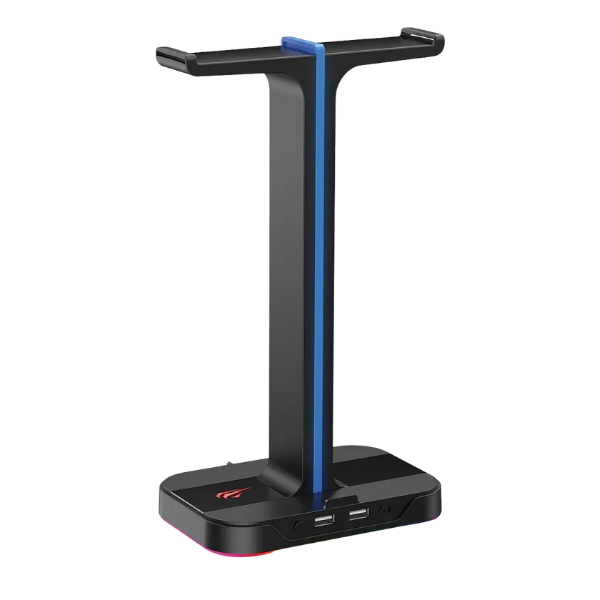 Soporte para auriculares Havit TH650 RGB con doble gancho y 2 puertos USB