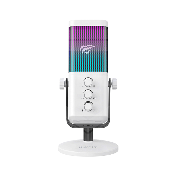 Micrófono Havit GK65 RGB – Micrófono USB con Luz Blanca