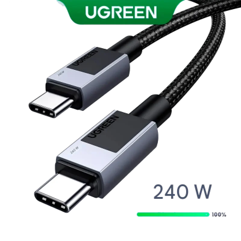 Cable USB-C Ugreen 240W Carga Rápida PD 3.1 Trenzado 1m 2m