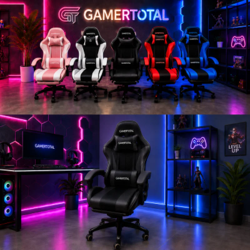 Silla Gamer Ergonómica TotalGamer Reclinable 180° | Oficina y Juegos