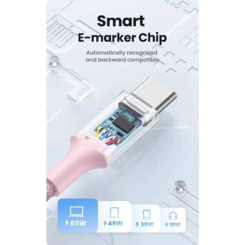 Cable USB-C a USB-C 100W UGREEN PD Carga Rápida 5A