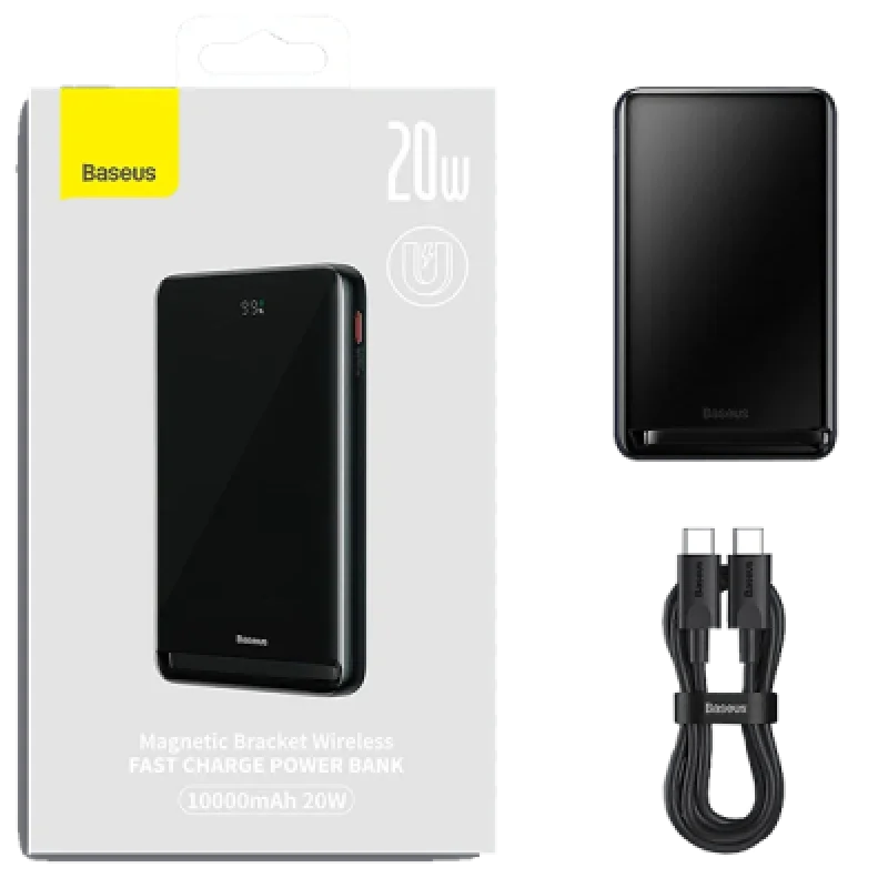 Cargador Inalámbrico Power Bank Baseus 20W 10000mAh | Carga rápida para celular