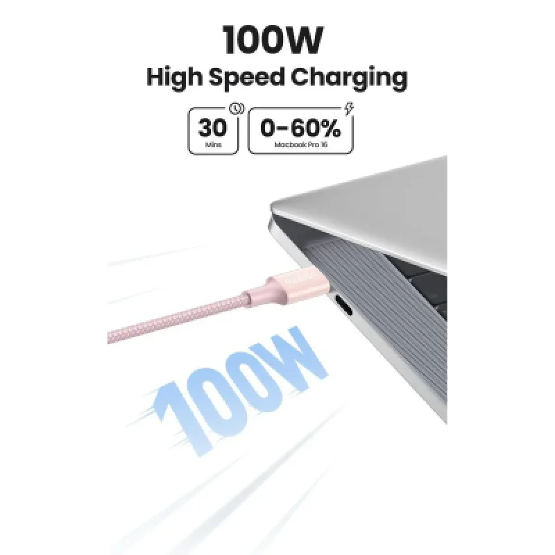 Cable USB-C a USB-C 100W UGREEN PD Carga Rápida 5A
