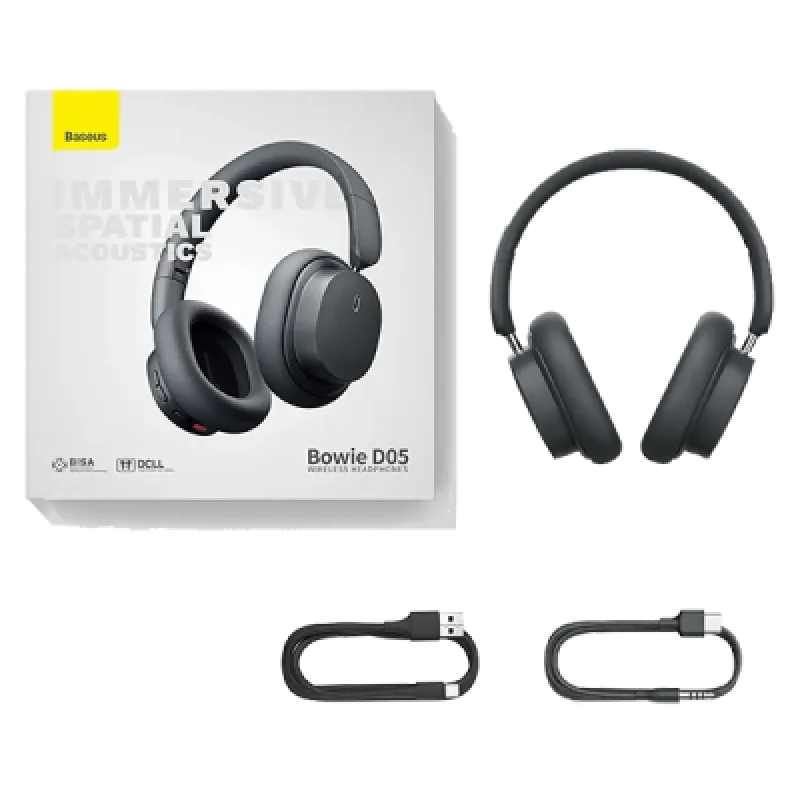 Audífonos Inalámbricos Baseus Bowie D05 Over Ear | Sonido 3D Acústico y Confort de Larga Duración