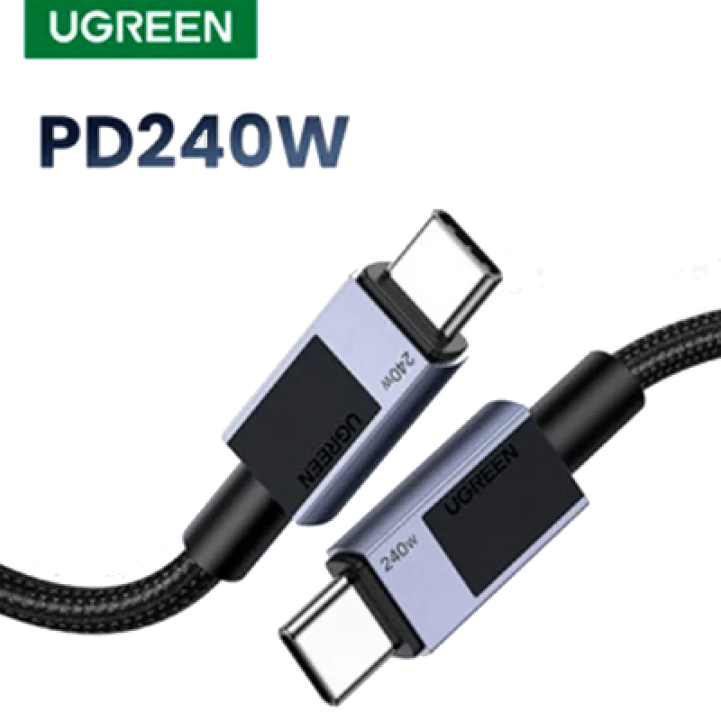 Cable USB-C Ugreen 240W Carga Rápida PD 3.1 Trenzado 1m 2m