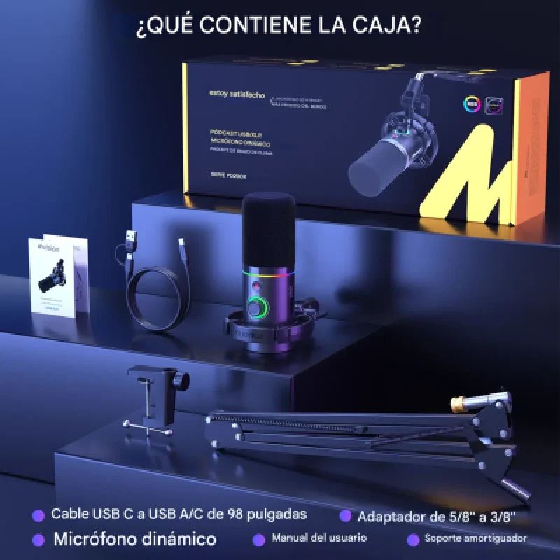 Micrófono Gamer Maono PD200XS USB/XLR | Streaming Podcast y Grabación Profesional🎙️