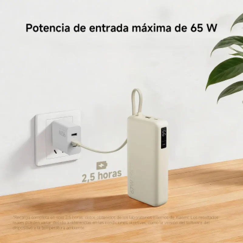 🔋 Power Bank Xiaomi 20000mAh 67W USB-C | Carga Rápida