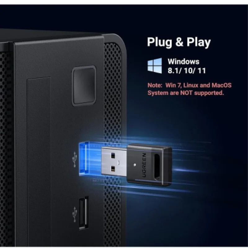 Adaptador Bluetooth USB UGREEN | 5 dispositivos en simultáneo