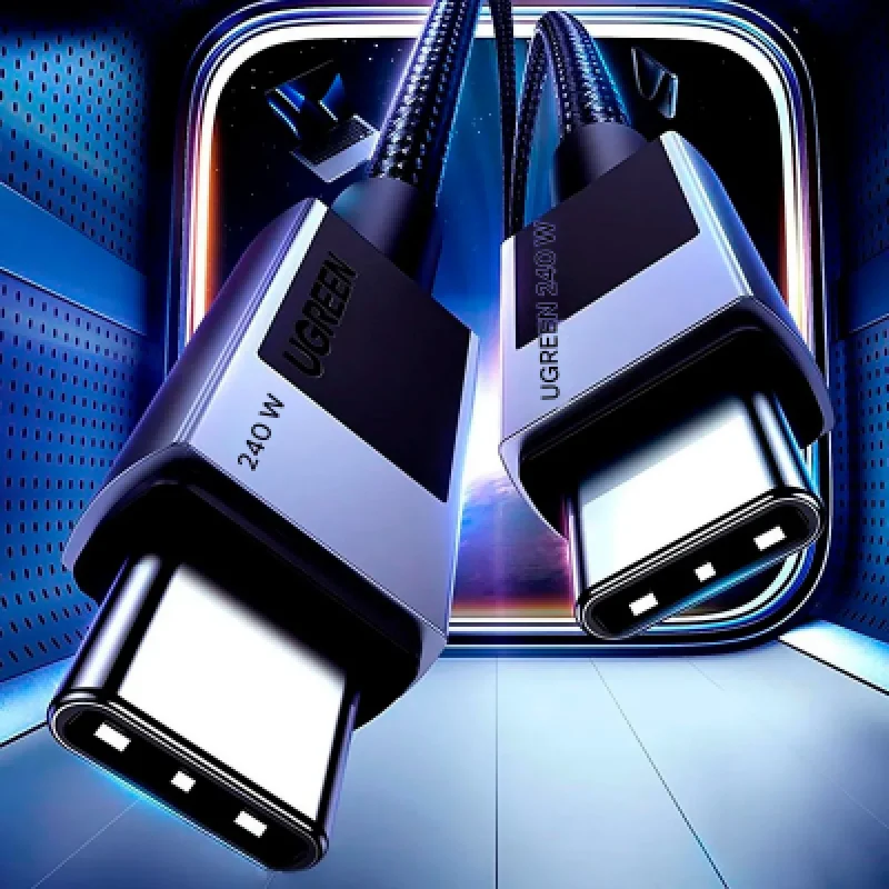 Cable USB-C Ugreen 240W Carga Rápida PD 3.1 Trenzado 1m 2m