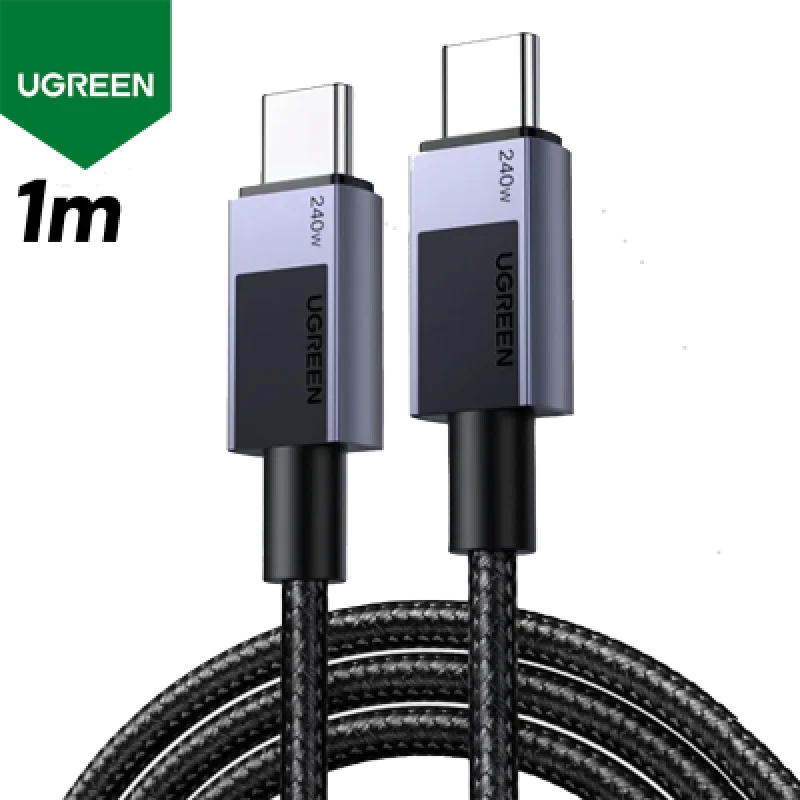 Cable USB-C Ugreen 240W Carga Rápida PD 3.1 Trenzado 1m 2m