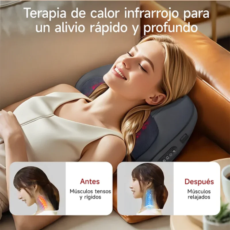 Almohada Masajeadora Bomidi MP1 PRO 3D Inalámbrica | 3 Niveles