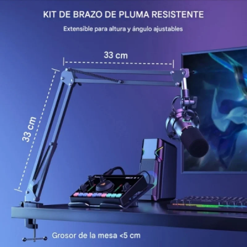 Micrófono Gamer Maono PD200XS USB/XLR | Streaming Podcast y Grabación Profesional🎙️