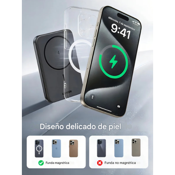 Power Bank UGREEN PB560 Magnético 5000 mAh – Modelo 25866