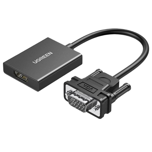 Adaptador UGREEN CM513 (50945) VGA a HDMI con Audio y USB-C
